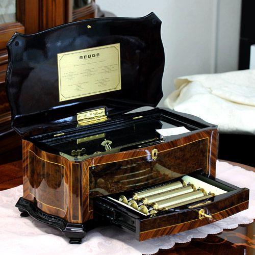 REUGE（リュージュ） リュージュオルゴール クルミのこぶ材72弁