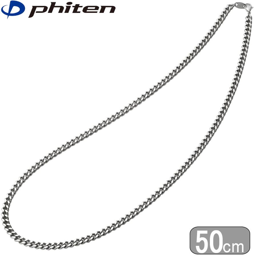 Phiten（ファイテン） チタンチェーンネックレス 50cm 0525TC664053 純
