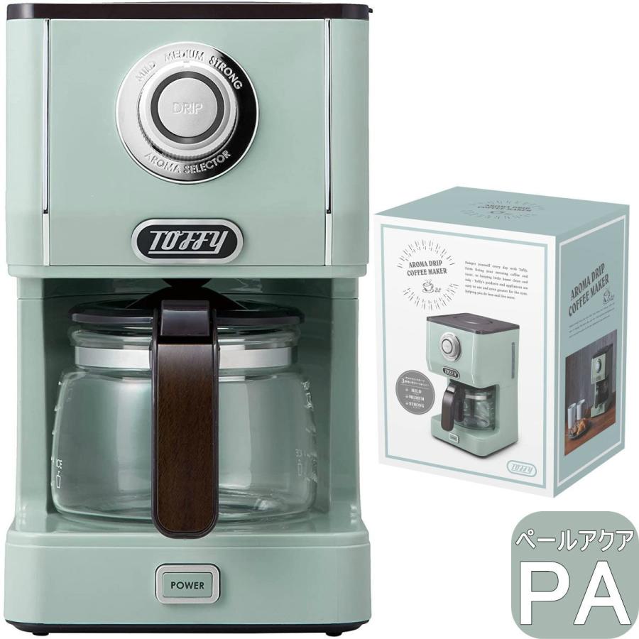 Toffy アロマドリップコーヒーメーカー K-CM5-PA ペールアクア