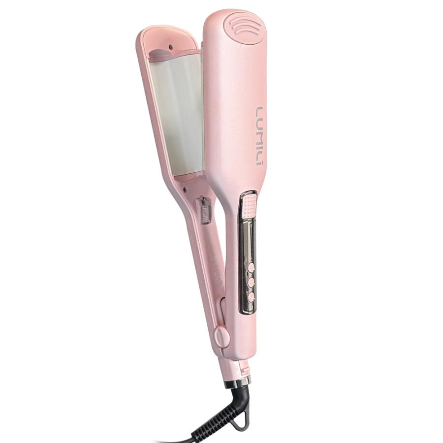 髪に潤い】ヘアアイロン マイナスイオン セラミック 5秒で簡単 ゆる