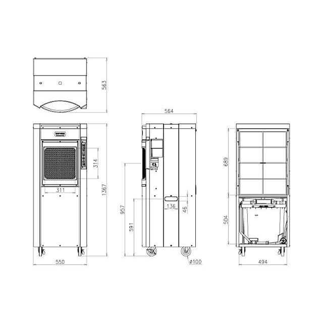 静岡製機 気化式冷風機 RKF406α （2〜4人用） : イマジネットで!ヤフー