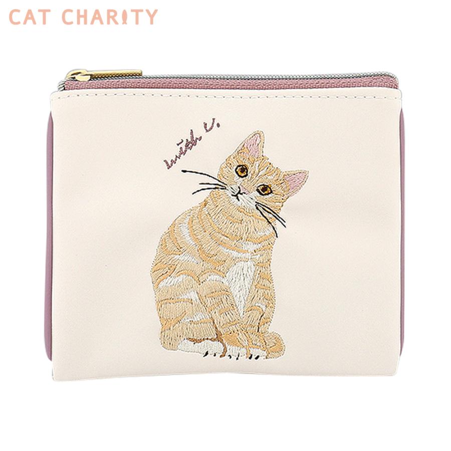 Flowering（フラワーリング） キャットチャリティ フラットポーチ