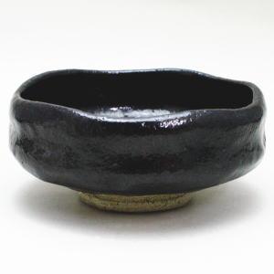 茶道具 抹茶茶碗 黒楽茶碗 馬盥 川崎和楽作 茶道 : 茶道具いまや静香園