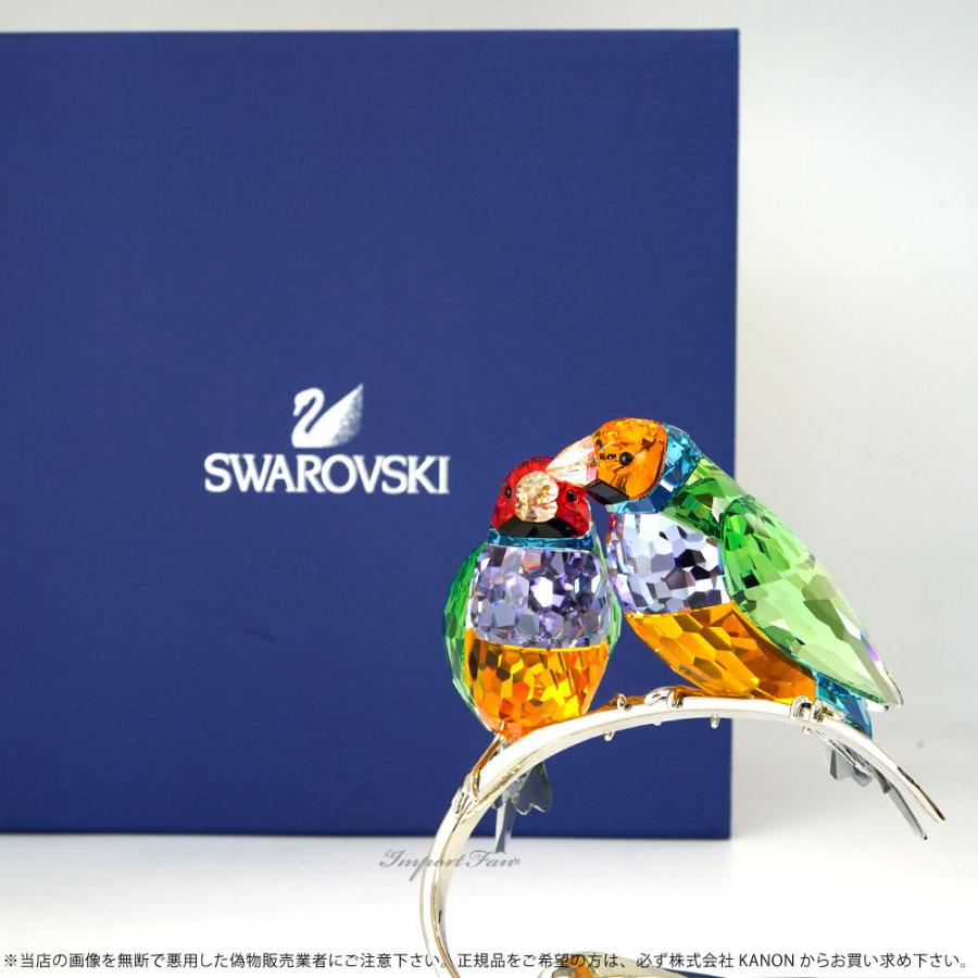 SWAROVSKI（スワロフスキー） コキンチョウ, ペリドット 鳥 Gouldian