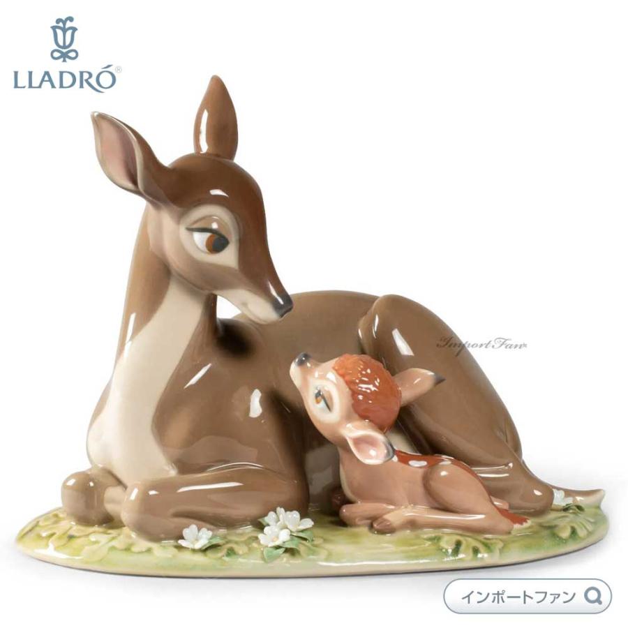 Disney（ディズニー） リヤドロ バンビ 鹿 親子 置物 01009350 LLADRO