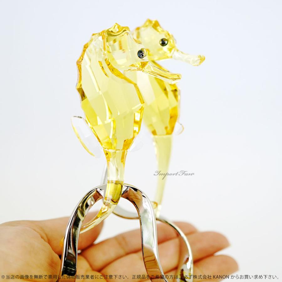 SWAROVSKI スワロフスキー タツノオトシゴ ブローチ クリスタル