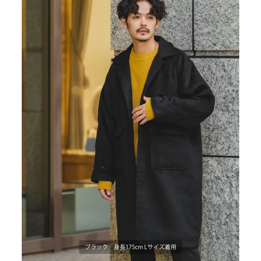 improves（インプローブス） ステンカラーコート メンズ シャギー