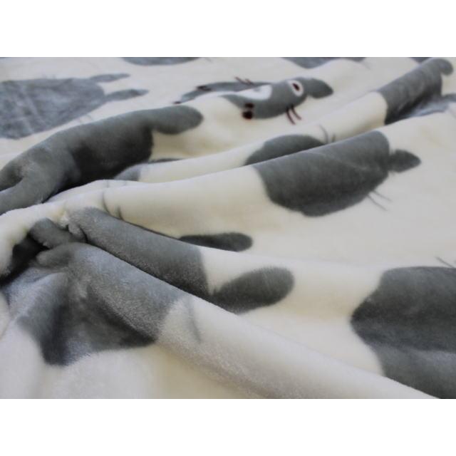 となりのトトロ 毛布 シングル140×200cm トトロシルエット 洗える 寝具