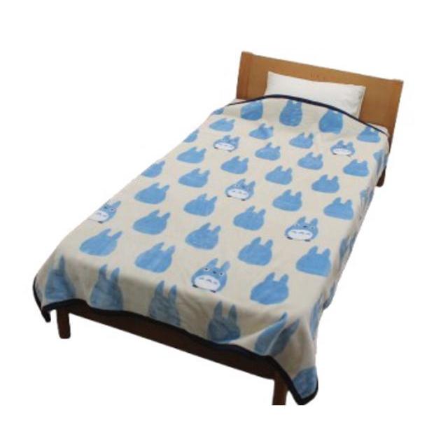 となりのトトロ 毛布 シングル140×200cm トトロシルエット 洗える 寝具