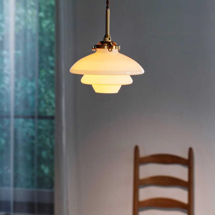 ペンダントライト ガラス 1灯 おしゃれ 北欧 LED ダイニング ミッド