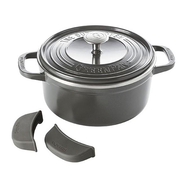 両手鍋 IH対応 26cm グリーンパン GREEN PAN フェザーウェイト