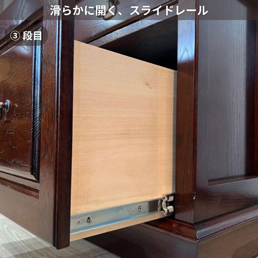 書斎机 アンティーク 書斎デスク 高級 両袖机 幅1600 両袖デスク 木製