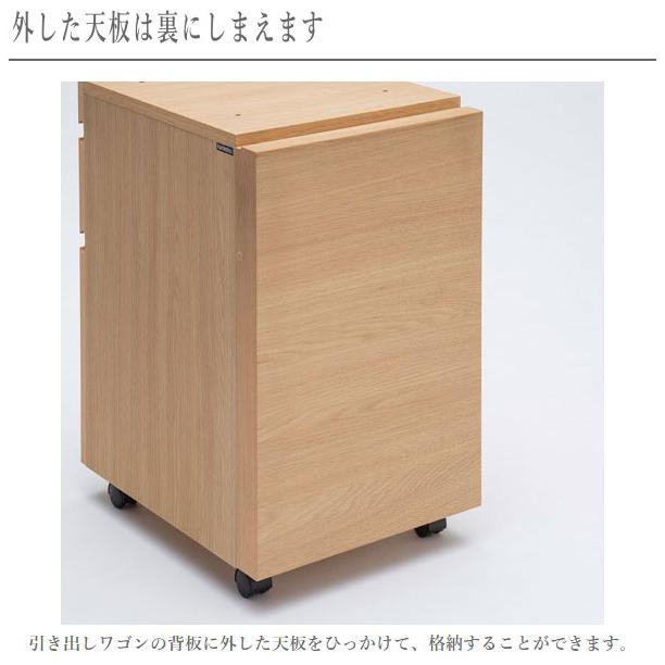 ボナシェルタ カリモク デスクワゴン キャスター付き サイドワゴン 鍵