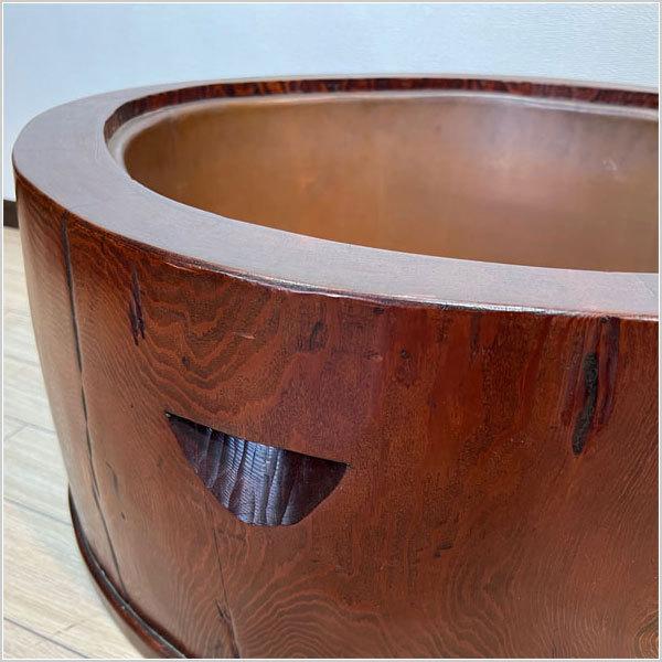 神谷家具 火鉢 唐松無垢材 囲炉裏テーブル 和風 いろり 丸型 室内 国産