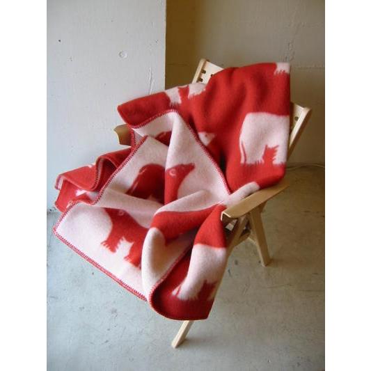 ROROS TWEED / ロロス ツイード ブランケットisbjorn RED アイスビヨン