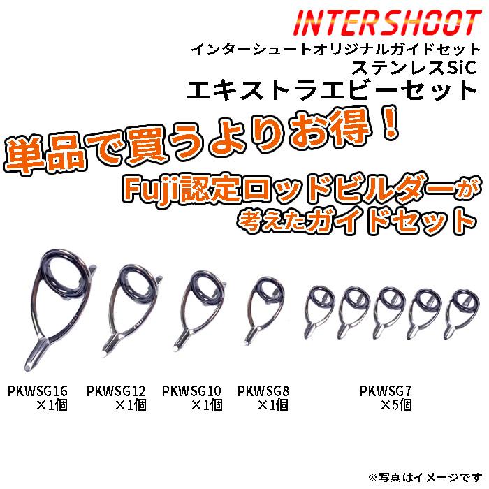 Fuji エキストラヘビーガイドセットKWタイプ ステンレスSiC PKWSG169
