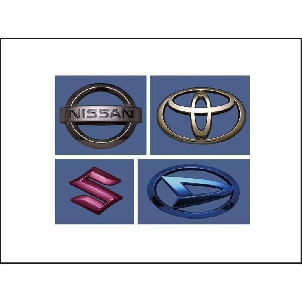 フロントグリル 青い王冠エンブレム カラー エンブレム 送料無料 18系