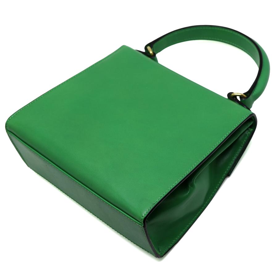 CELINE（セリーヌ） 中古品 ハンドバッグ グリーン レザー ミニ