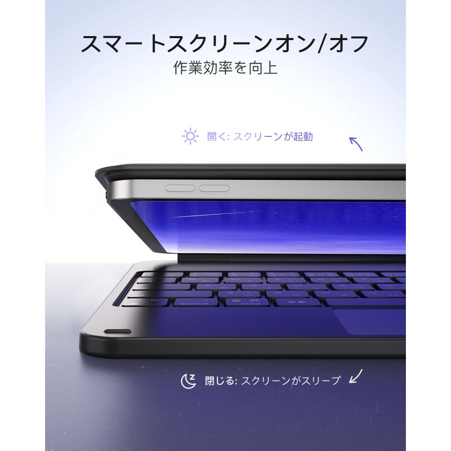 Inateck マジックキーボード JIS日本語配列 iPad Air 第7 6世代 M3 M2