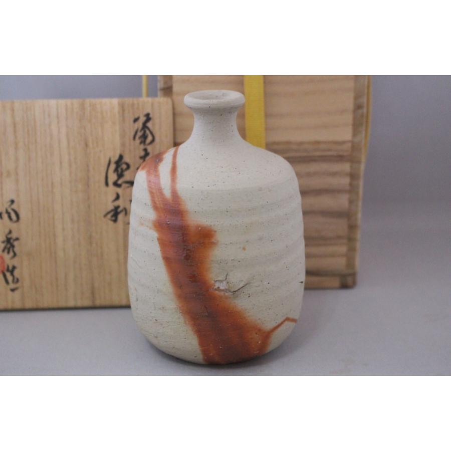 備前焼 山本陶秀 徳利 人間国宝 緋襷焼 共箱 伊部陶苑 : 備前焼 伊部陶