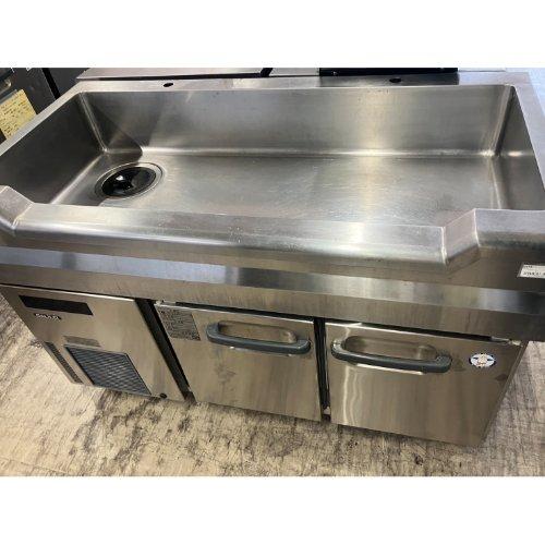 業界最長1年保証】舟形シンク付き冷蔵コールドテーブル フクシマ