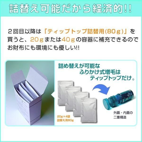 増毛パウダーふりかけ TipTop 100gセット ティップトップ 薄毛隠し