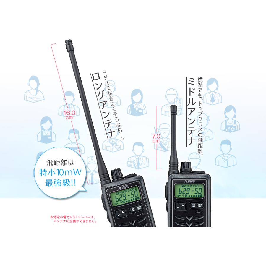 ALINCO（アルインコ） DJ-P321 2台セット 特定小電力 トランシーバー