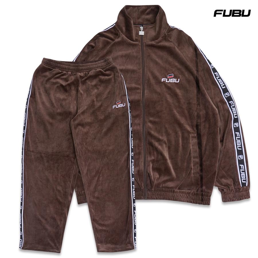 FUBU フブ ベロア セットアップ 上下セット ベルベット トラック