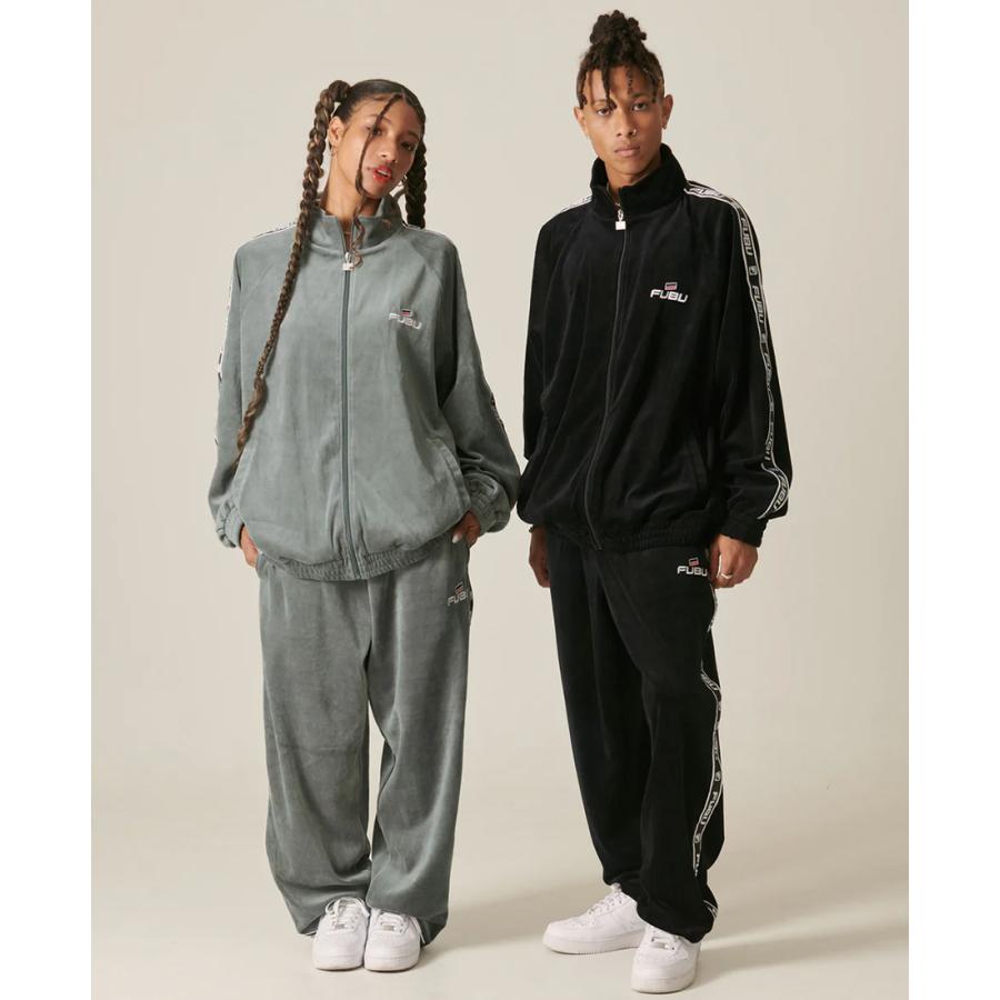 FUBU フブ ベロア セットアップ 上下セット ベルベット トラック