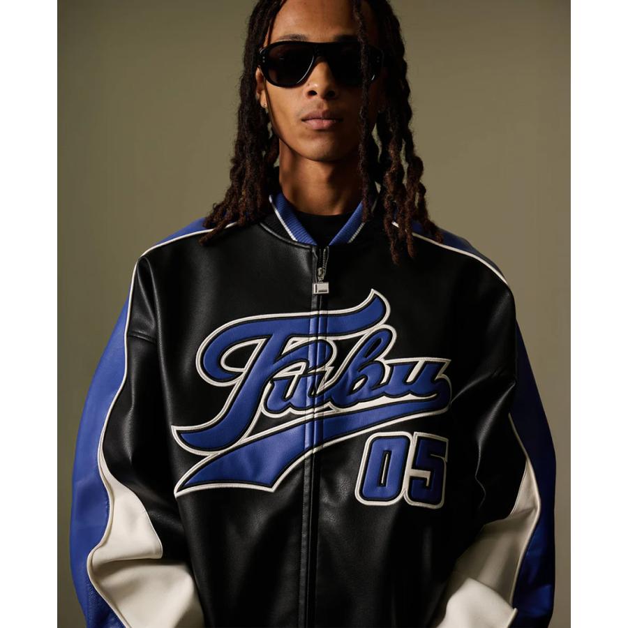 FUBU（フブ） PU フェイク レザー ジャケット スタジャン アウター