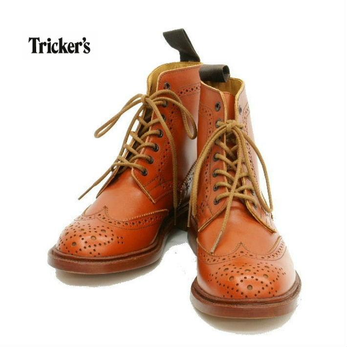 Tricker's（トリッカーズ） 5180 カントリーブーツ ウイングチップ 7