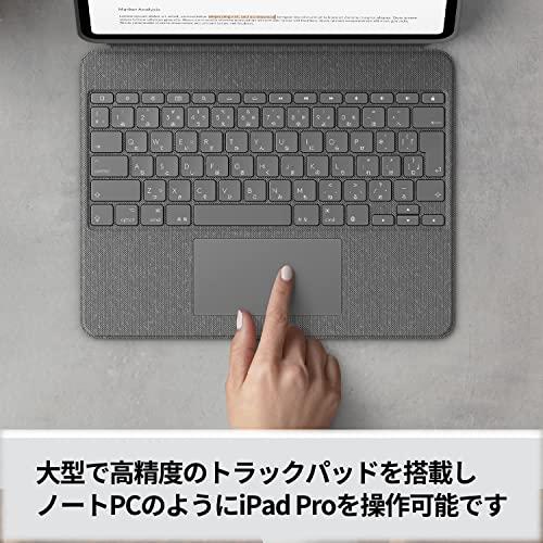 Logicool iPad Pro 12.9インチ Combo Touch iK1275GRA 日本語 スマート