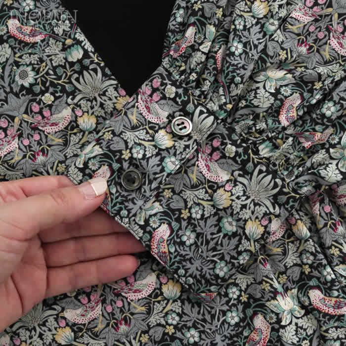 イノブン別注 Michel Beaudouin リバティ ヨーク切り替えブラウス