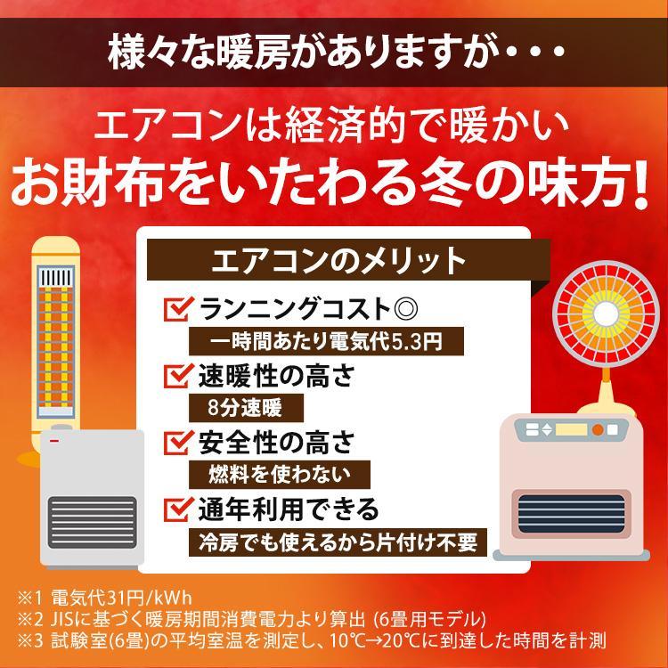 IRIS OHYAMA（アイリスオーヤマ） 2024年モデル エアコン 6畳 室外機