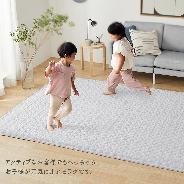 IRIS OHYAMA（アイリスオーヤマ） 数量限定 洗濯ネットおまけ付き ラグ