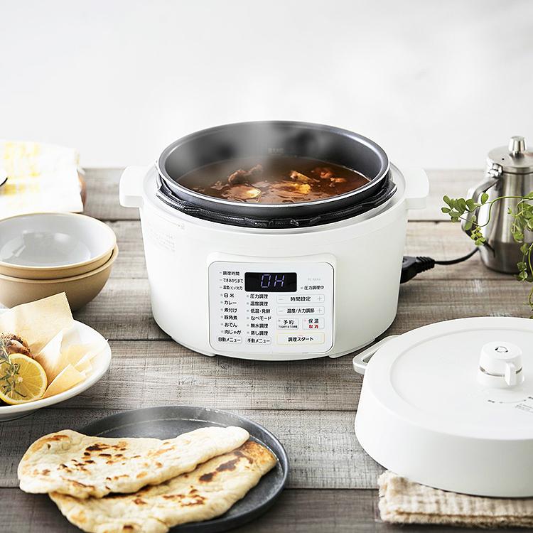 新品未使用！アイリスオーヤマ4.0L電気圧力鍋PC-MA4-W白 低温発酵