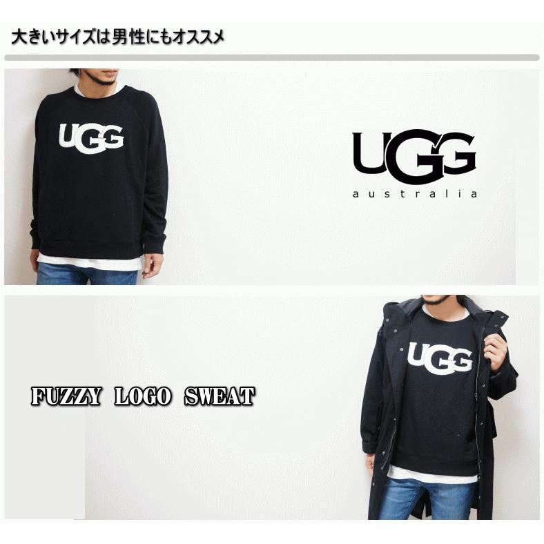 UGG Australia（アグオーストラリア） UGG FUZZY LOGO CREWNECK SWEAT