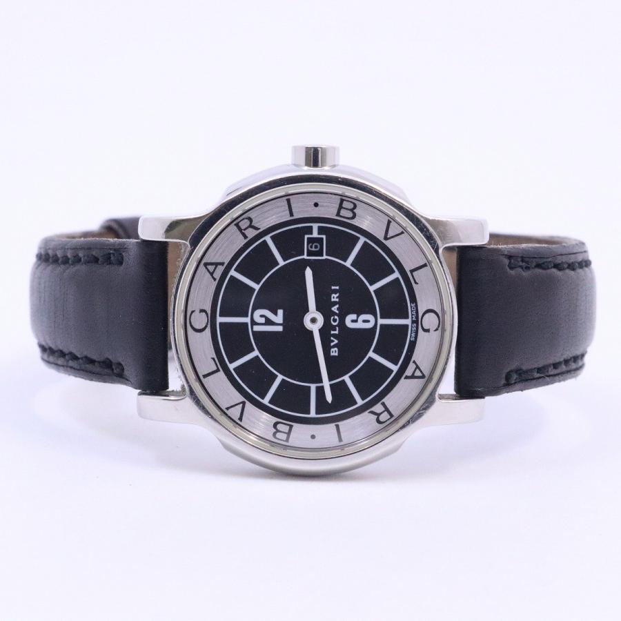 BVLGARI（ブルガリ） ソロテンポ クォーツ レディース 腕時計 黒文字盤