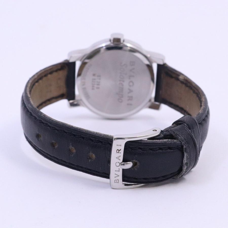 BVLGARI（ブルガリ） ソロテンポ クォーツ レディース 腕時計 黒文字盤