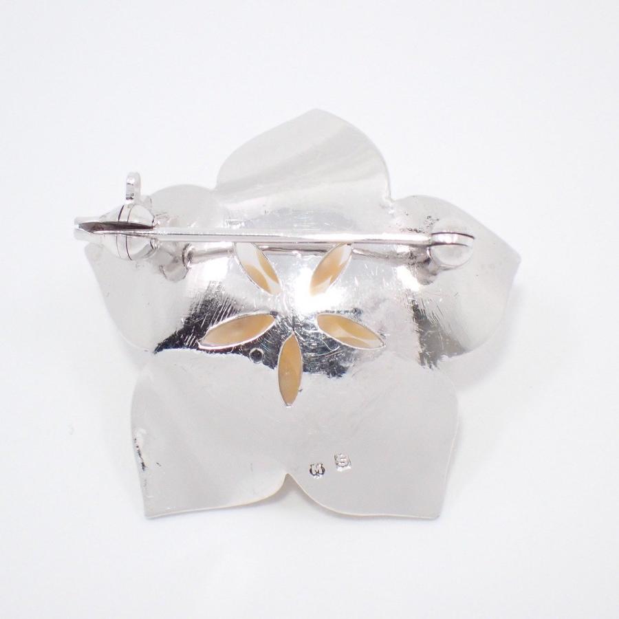MIKIMOTO（ミキモト） 桜 フラワーモチーフ ブローチ シルバー/パール6