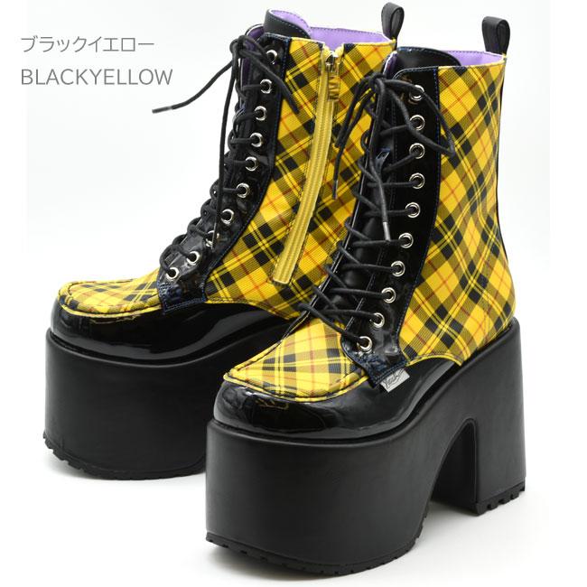 YOSUKE（ヨースケ） ブーツ レディース 厚底 ブラック 黒 厚底ブーツ