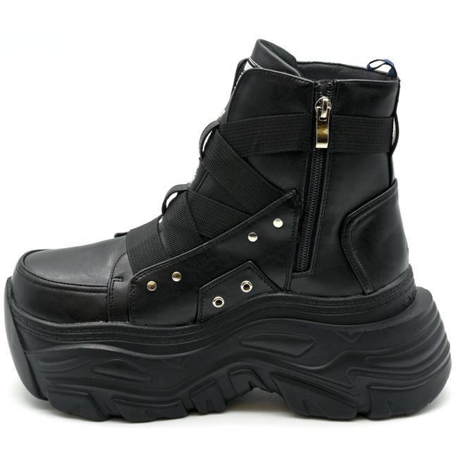 YOSUKE（ヨースケ） ブーツ レディース 厚底 ブラック 黒 スニーカー