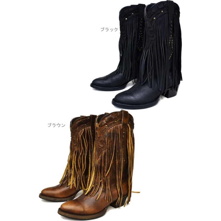 ブーツ レディース 厚底 ブラック 黒 Botas Jaca ハカ 本革レザー