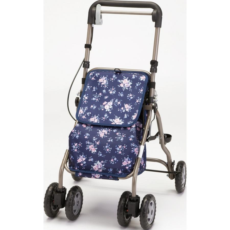 マキテック ウェルキャリー／紺花柄（マキテック）YX-500KH シルバー