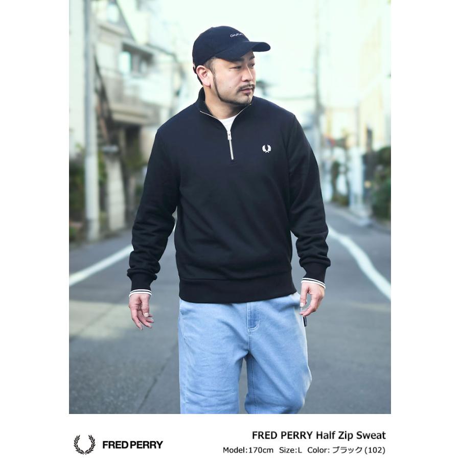 FRED PERRY（フレッドペリー） トレーナー メンズ ハーフ ジップ