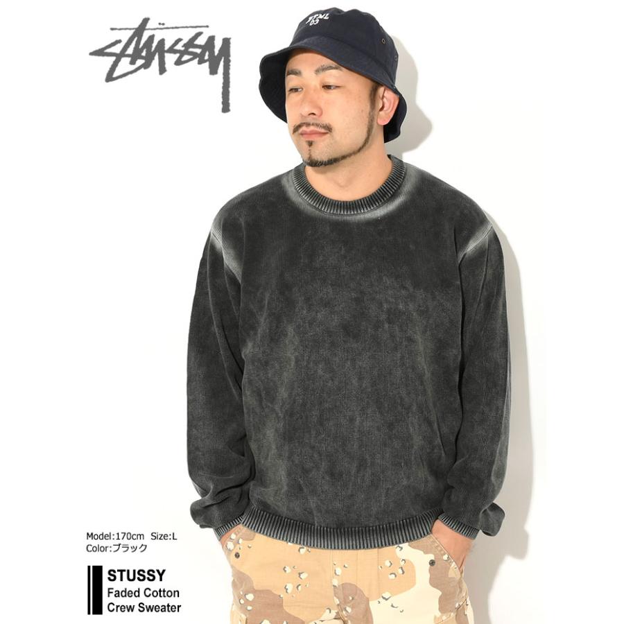 STUSSY（ステューシー） セーター メンズ Faded Cotton Crew ( sweater