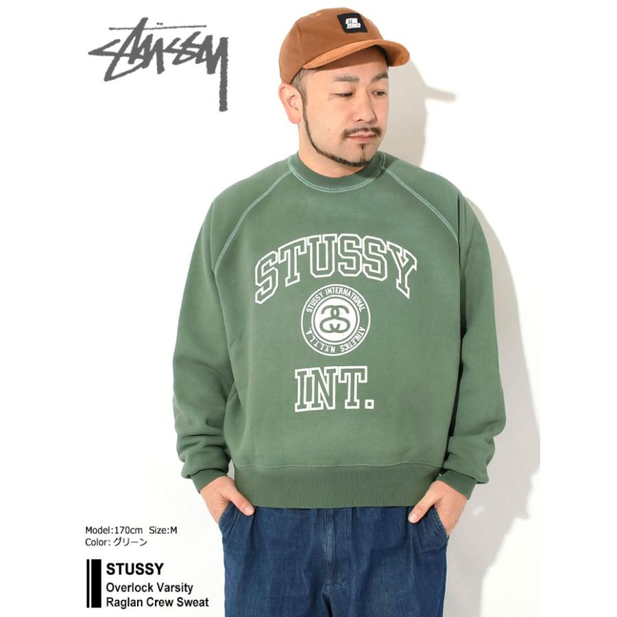 STUSSY（ステューシー） トレーナー メンズ Overlock Varsity Raglan