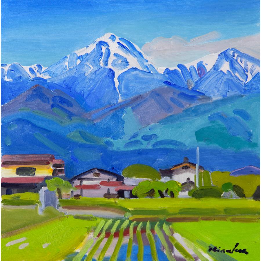 才村 啓 「安曇野五月」 油彩S4号 : 一枚の繪Yahoo!店 - 通販