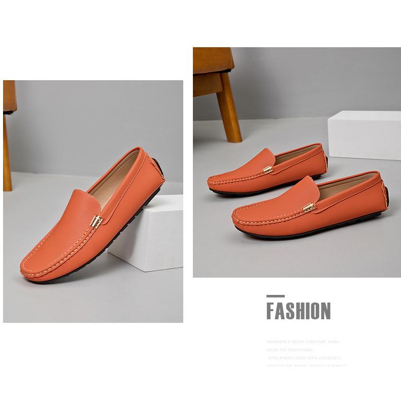 父の日】ローファーメンズモカシン革靴スリップオンドライビング