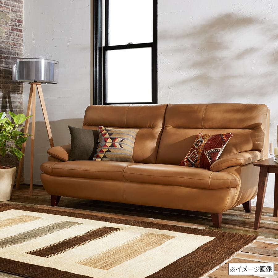 大塚家具 ソファ 2.5人掛け ルーニー 幅183cm 半革キャメル色 #M-02